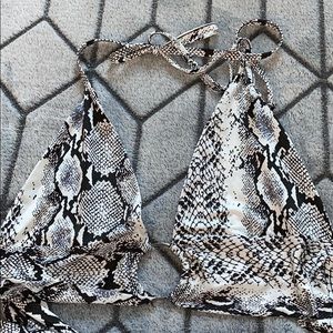 Wrap around pattern crop top